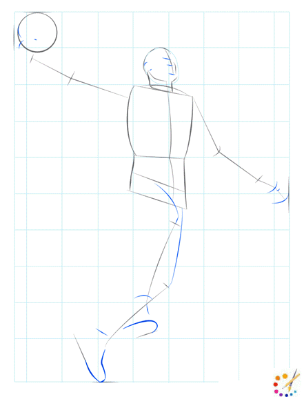 How to draw a basketball