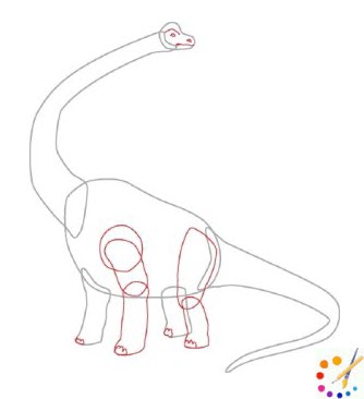 How to draw a dinosaurs