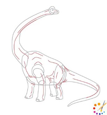 How to draw a dinosaurs