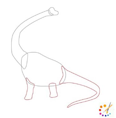 How to draw a dinosaurs