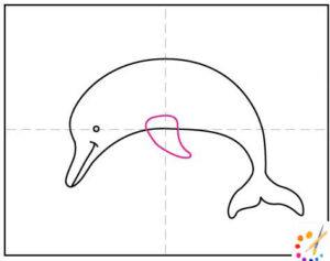 How to draw dolphin