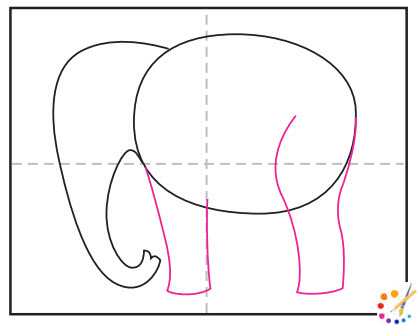 How to draw Elephant