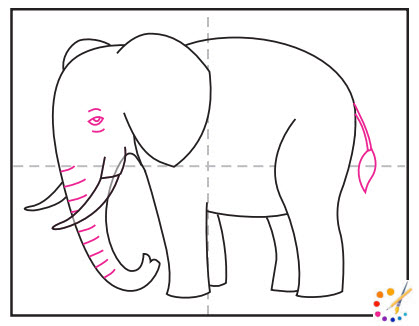 How to draw Elephant