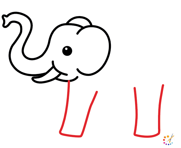 How to draw Elephant