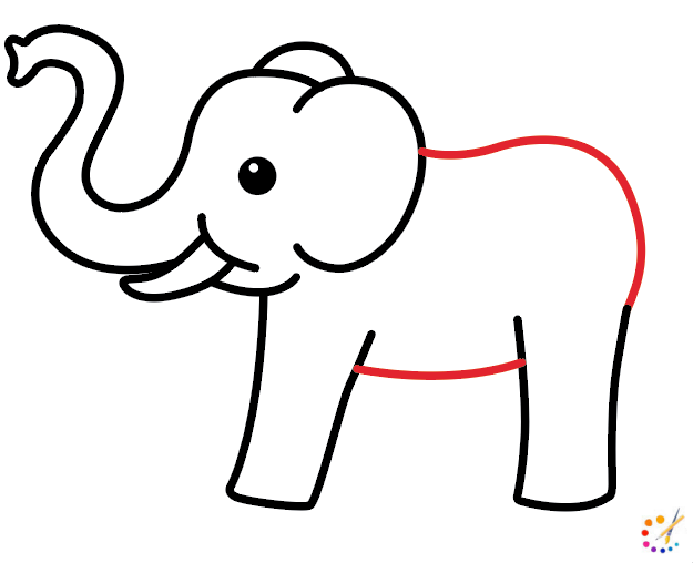 How to draw Elephant