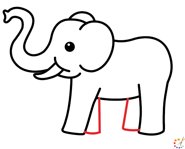 How to draw Elephant