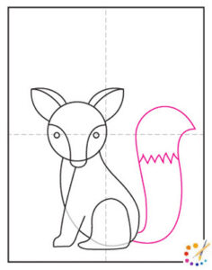 How to draw a fox