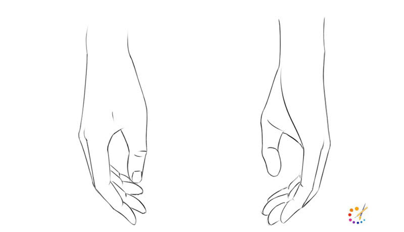 How to draw a hand