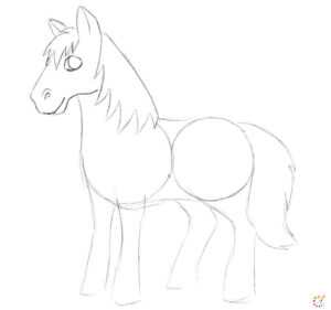 How to draw a horse