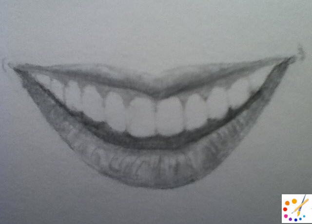 how to draw mouth