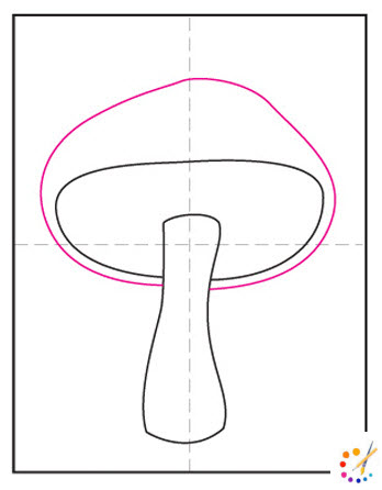 How to draw Mushroom