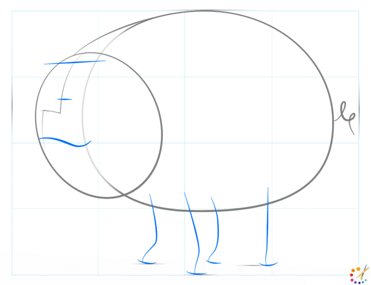 How to draw a Pig