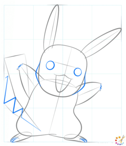 How to draw a pikachu