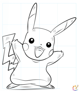 How to draw a pikachu