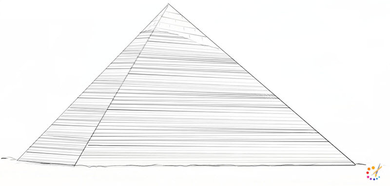 How to draw pyramid