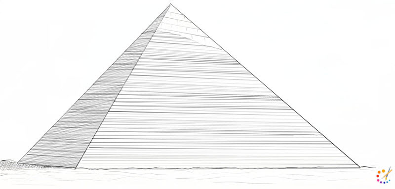 How to draw pyramid