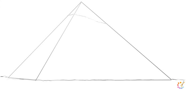 How to draw pyramid