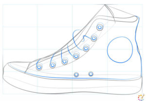 How to draw a shoes