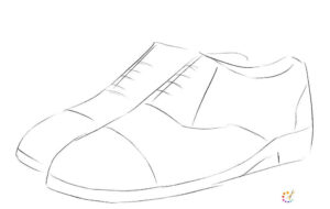 How to draw a shoes