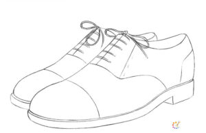 How to draw a shoes