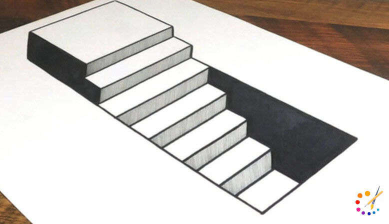 How to Draw Stairs Step By Step – For Kids & Beginners