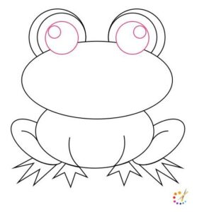 How to draw a frog