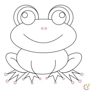 How to draw a frog