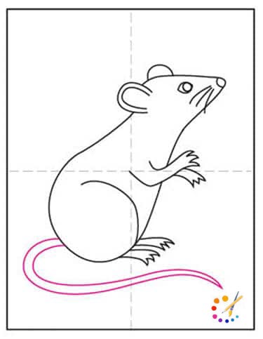 How to draw a mouse