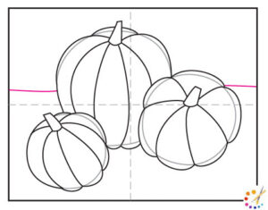 How to draw a pumpkin