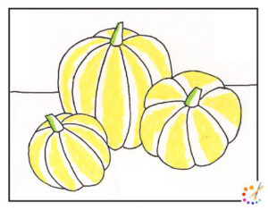 How to draw a pumpkin