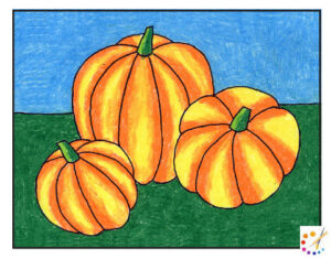 How to draw a pumpkin