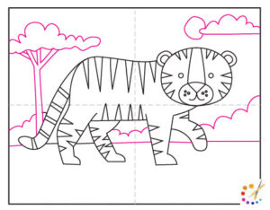 How to draw a Tiger