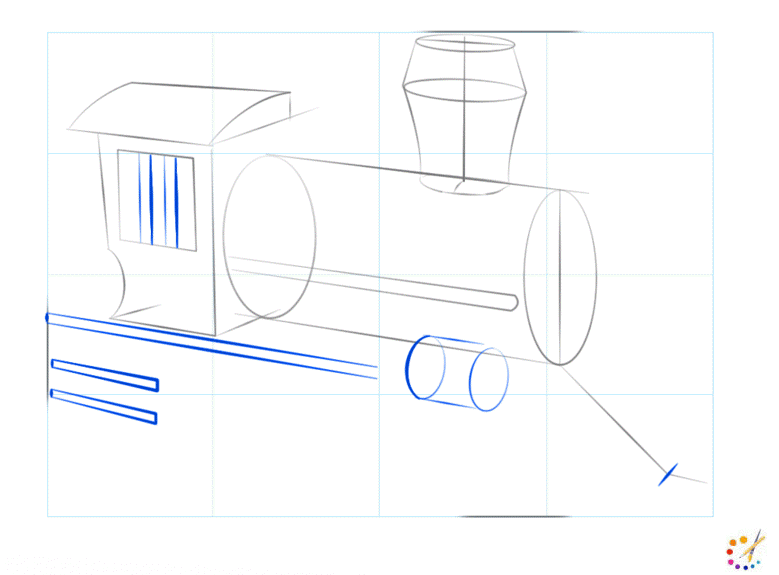 How to draw a train