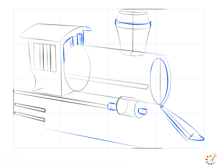 How to draw a train