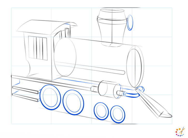 How to draw a train