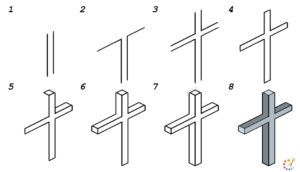 How To Draw Cross