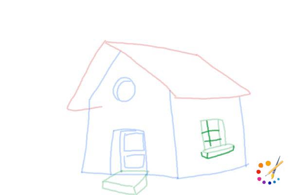 How to draw a house