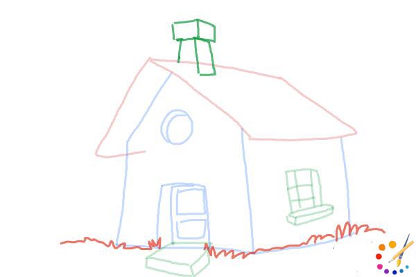 How to draw a house