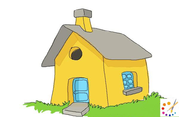 How to draw a house