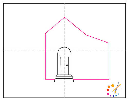 How to draw a house