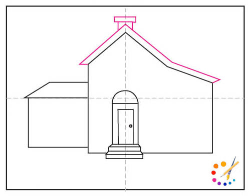 How to draw a house