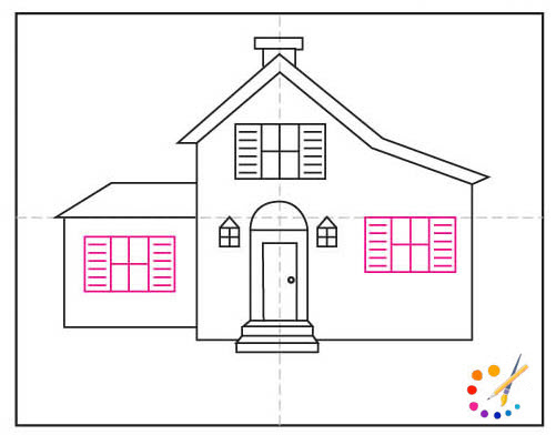 How to draw a house