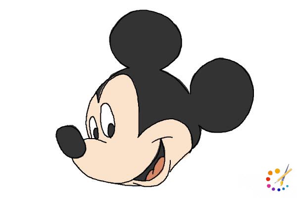 How to draw Mickey mouse