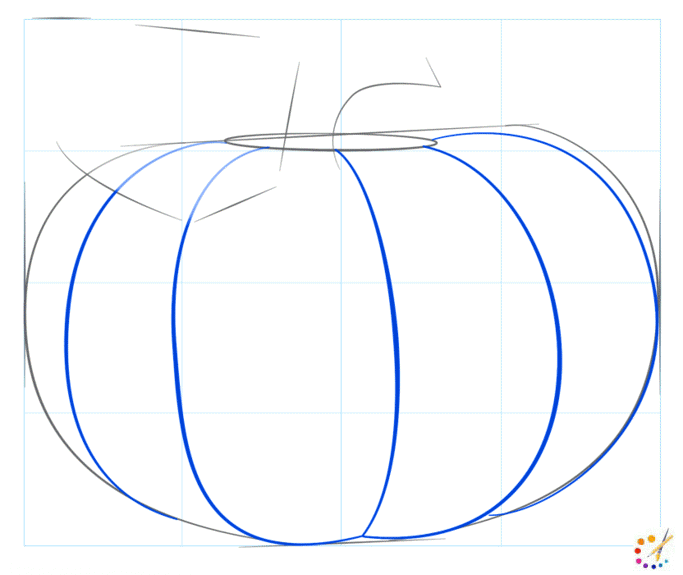 How to draw a pumpkin