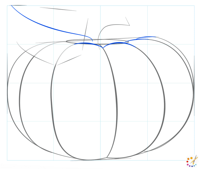 How to draw a pumpkin