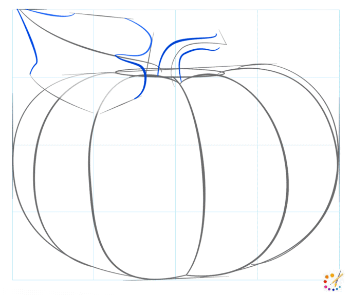 How to draw a pumpkin