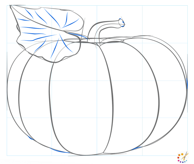 How to draw a pumpkin