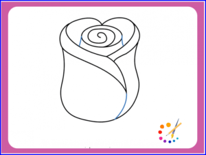How to draw a rose