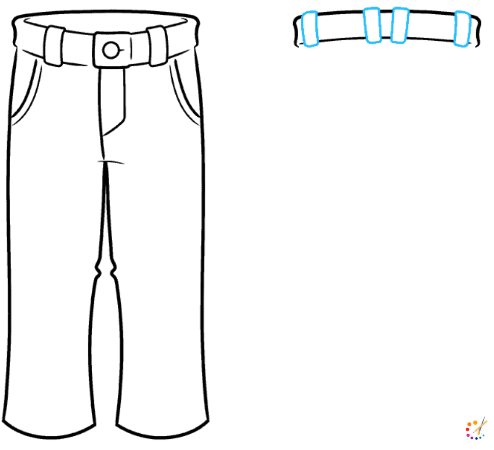 How to draw pant