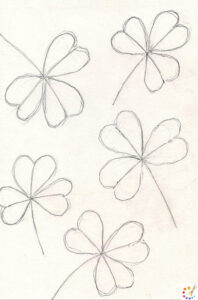 How to draw a shamrock